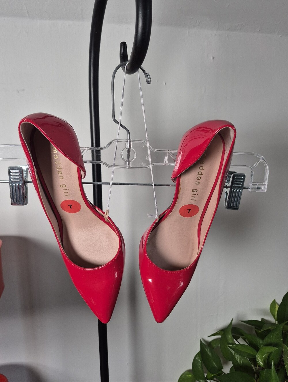 Madden Girl pointed-toe half d'Orsay heels